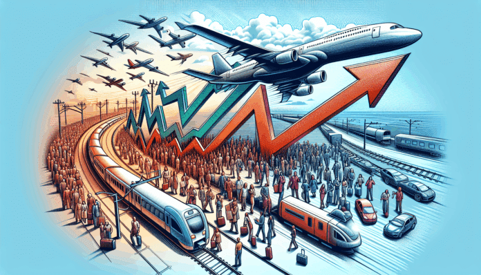 people entering an airplane
