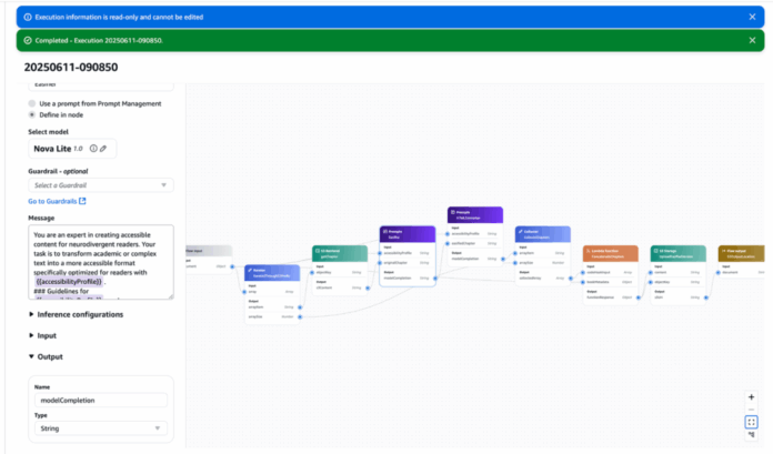 Long-running execution flows now supported in Amazon Bedrock Flows in public preview