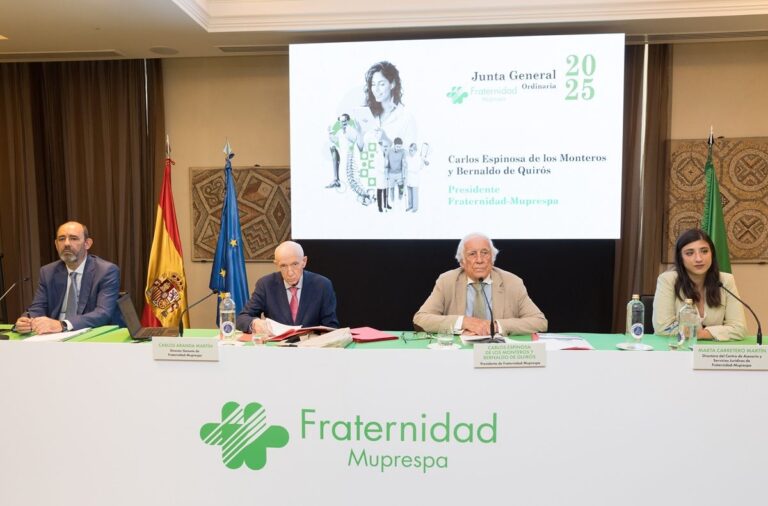 Fraternidad-Muprespa aumenta sus ingresos por cuotas un 13,5% con respecto al ejercicio anterior y aporta a la Seguridad Social 9,7 millones de euros