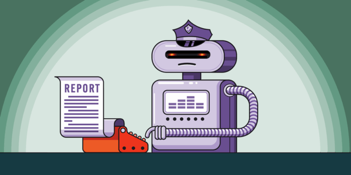 a robot writing a police report