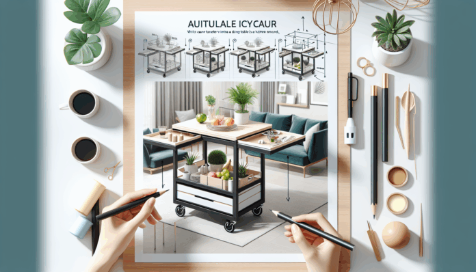 Ikea tiene el carrito auxiliar multifunción que se transforma en mesa de comedor o en isla de cocina en unos segundos