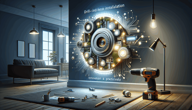 se instala sin taladros y lleva luces led