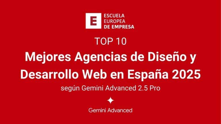 Las mejores agencias de Diseño y Desarrollo Web en España según Gemini Advanced 2.5 Pro