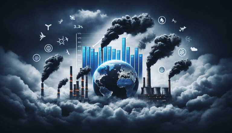 Smoke coming out of 3 chimneys.