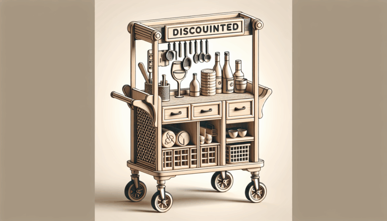 Carrefour rebaja el mueble auxiliar que es carrito, barra de bar e isla de cocina todo en uno, ideal para cocinas con poco espacio