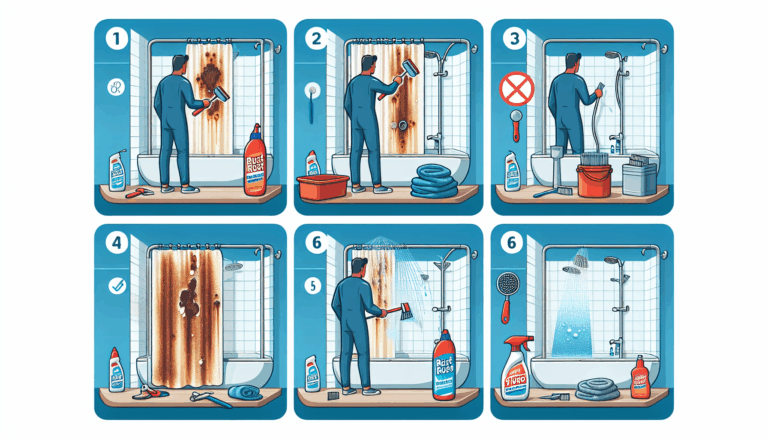 Limpieza de oxido en ducha sin danarla