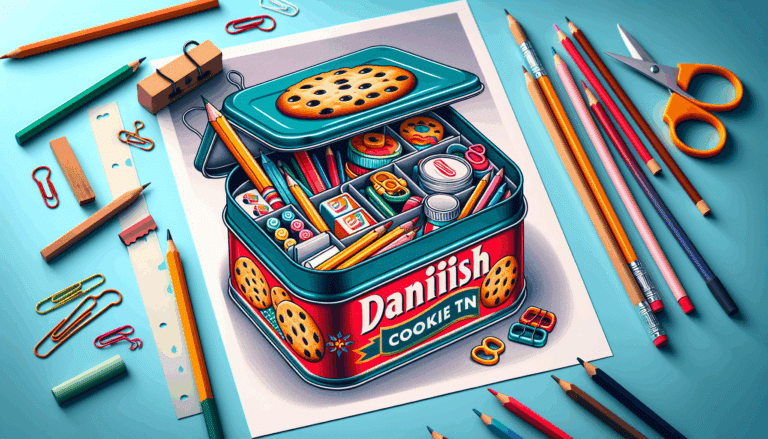 Quién diría que una lata de galletas danesas podía acabar siendo un organizador tan bonito