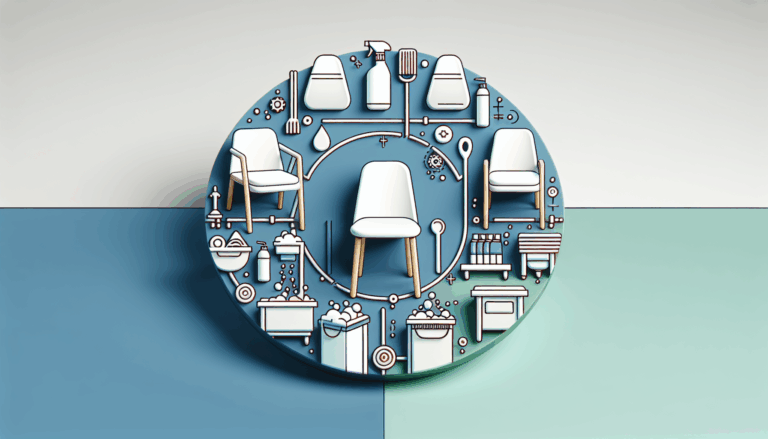 Sillas de plástico limpias en jardín