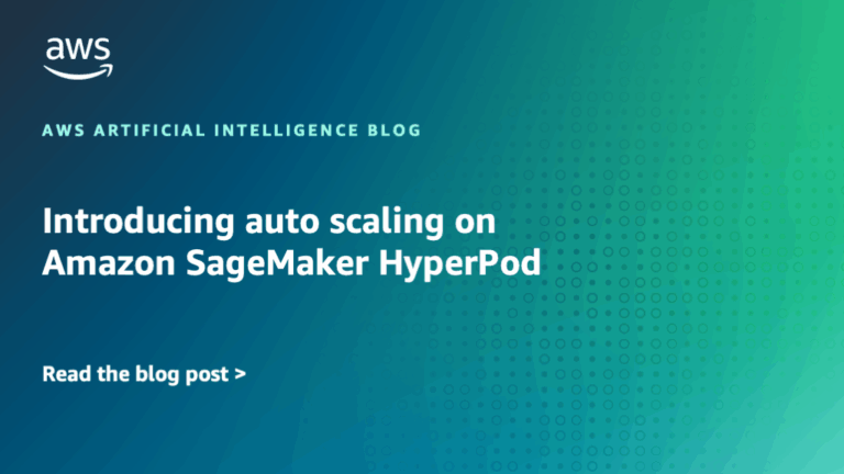 Introducing auto scaling on Amazon SageMaker HyperPod