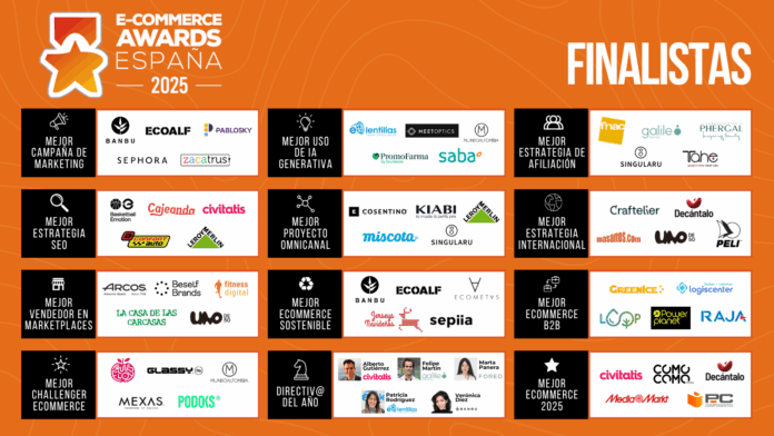 Los Ecommerce Awards 2025: los finalistas al Mejor eCommerce de España
