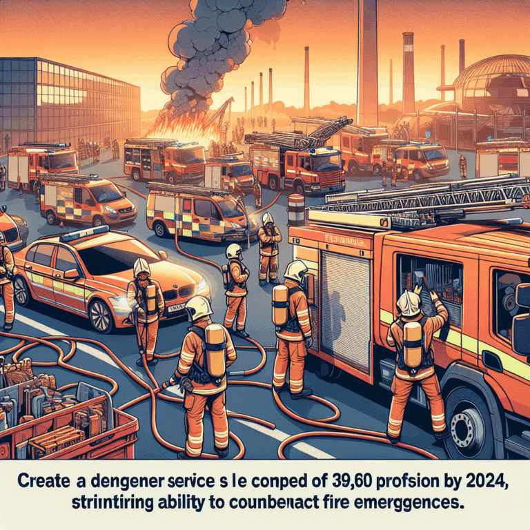 2 firefighters in full gear fighting a fire.