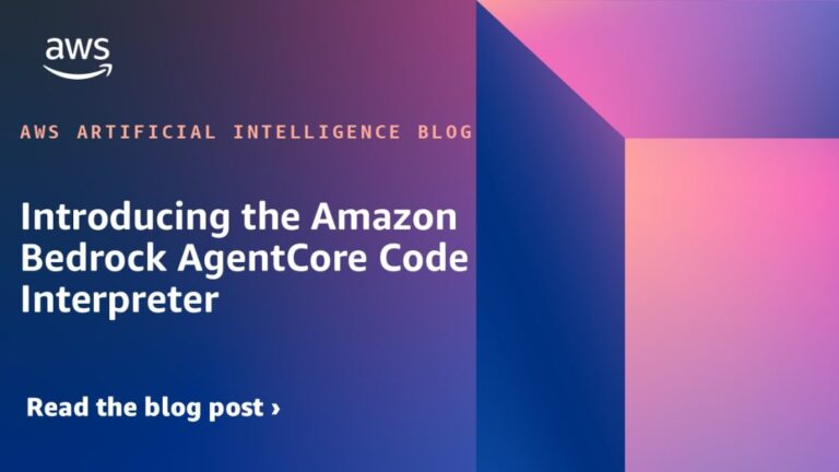 Introducing the Amazon Bedrock AgentCore Code Interpreter