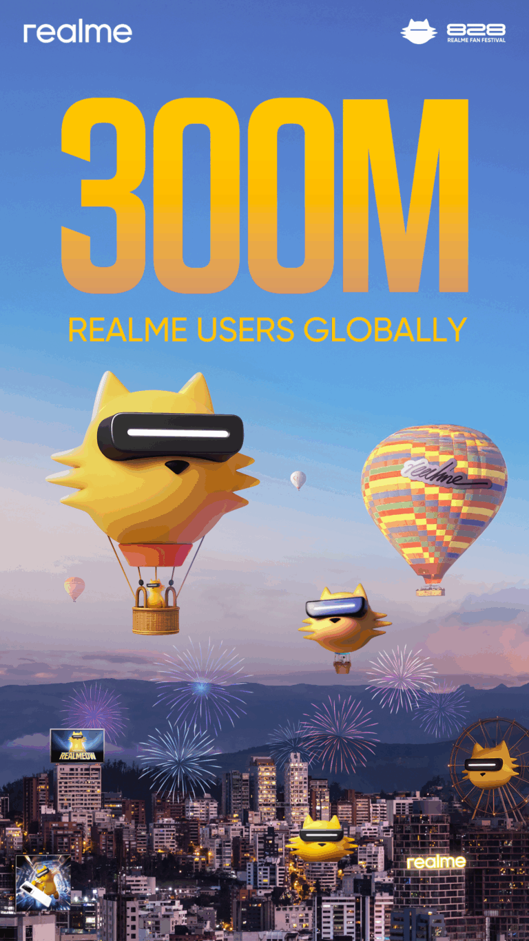 realme alcanza los 300 millones de usuarios globales en 7 años y prepara novedades para su 7º aniversario