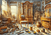 Restauración de Muebles Antiguos con Shellac: Guía Completa Mueble antiguo restaurado con Shellac