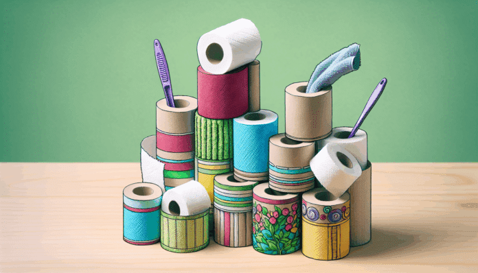 Nunca se me hubiera ocurrido reutilizar así los rollos de papel higiénico para guardar toallas (entre otras muchas cosas)