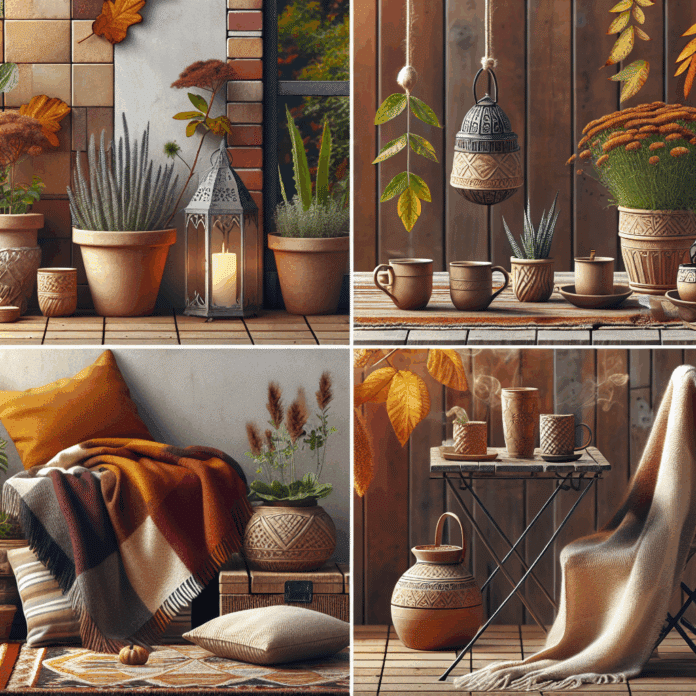 6 elementos decorativos para una terraza lista para el otoño