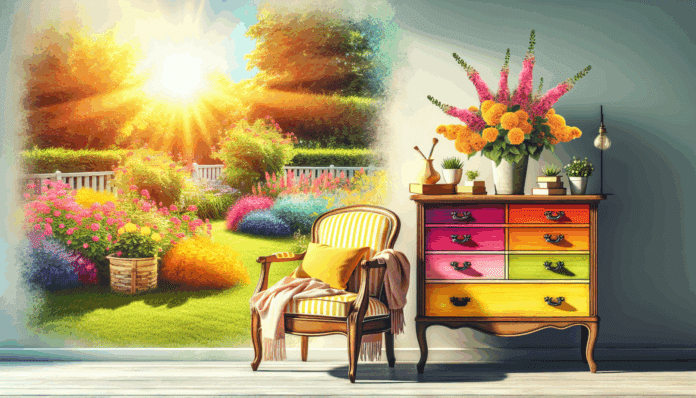 el golpe de color veraniego que este mueble necesitaba