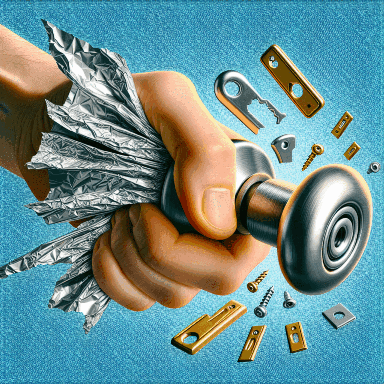 Para qué sirve cubrir los pomos de la puerta con papel de aluminio