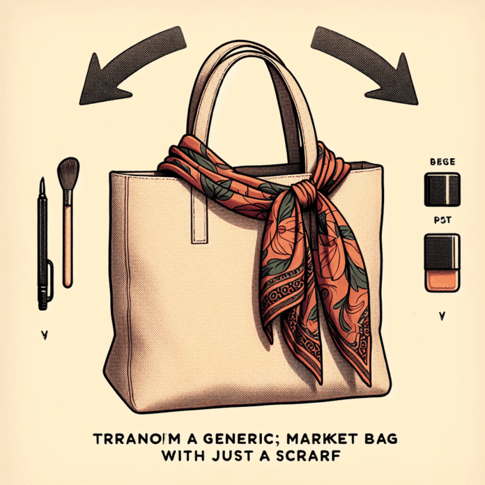 El sencillo truco para convertir una bolsa de Mercadona en un bolso súper original: solo necesitas un pañuelo