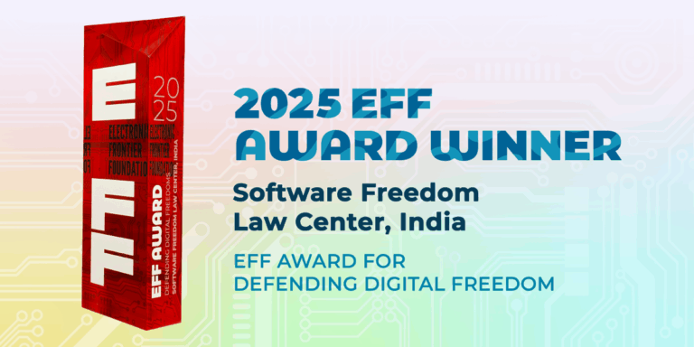 EFF Awards Spotlight ✨ Software Freedom Law Center, India