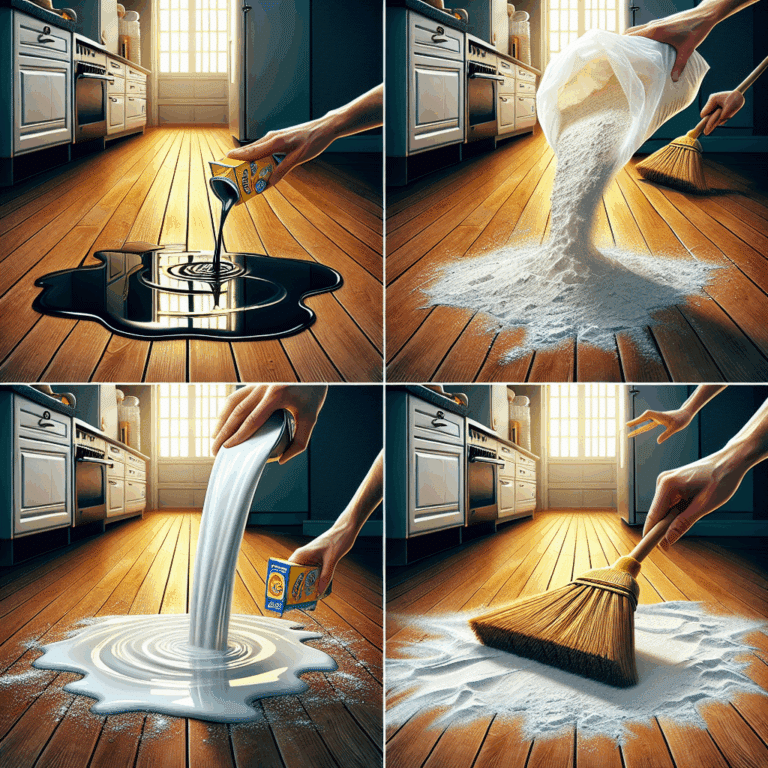 "Si se te ha caído aceite en el suelo, no lo limpies con un trapo o con papel, hazlo con harina"