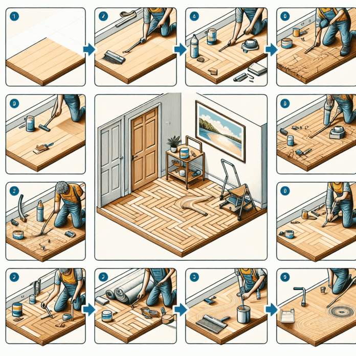 Cómo Recuperar un Suelo de Parqué Estropeado y Arañado: Paso "Te enseño el paso a paso para recuperar un suelo de parqué estropeado y arañado"