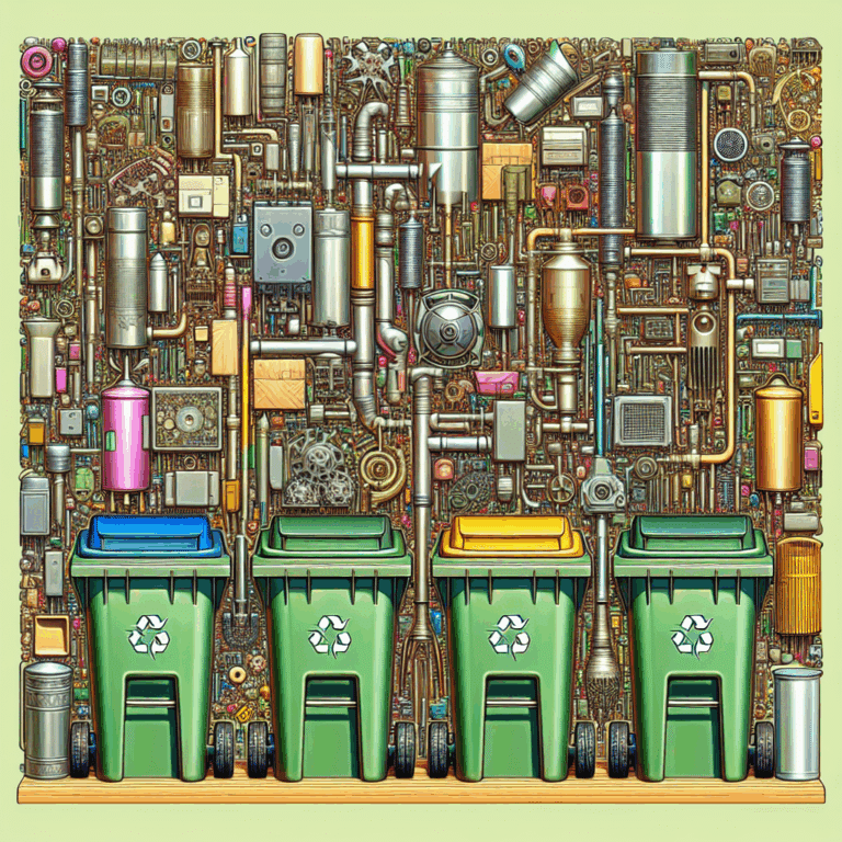 Cubos de basura y reciclaje de metal Songmics – Diseño y sostenibilidad