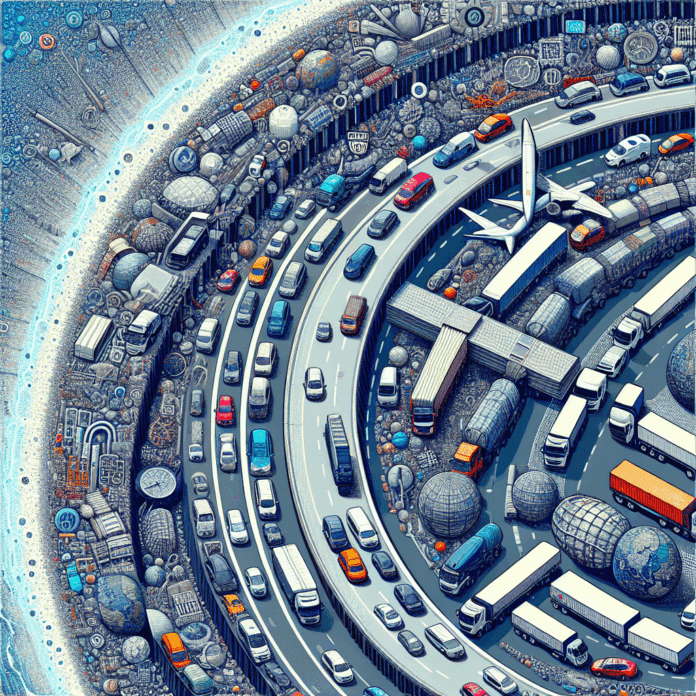 Cars on a highway.