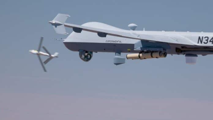 GA-ASI y AeroVironment completan el primer lanzamiento aéreo del Switchblade 600 desde un UAS MQ-9A