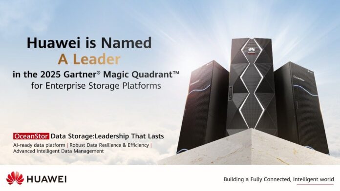 Huawei es nombrada Líder en el Gartner® Magic Quadrant™ para Plataformas de Almacenamiento Empresarial