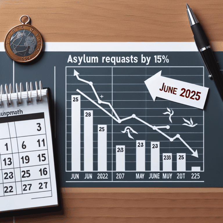 A man and a women walking through a refugee camp with a child between them holding their hands.