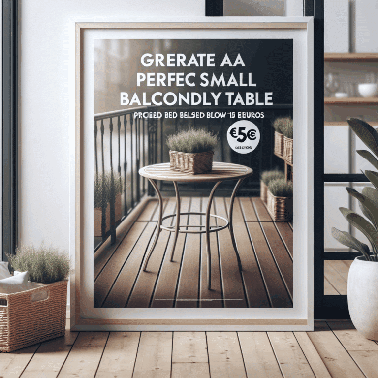 Lidl lanza el lunes 22 una mesa que es ideal para balcones pequeños: cuesta menos 15 euros