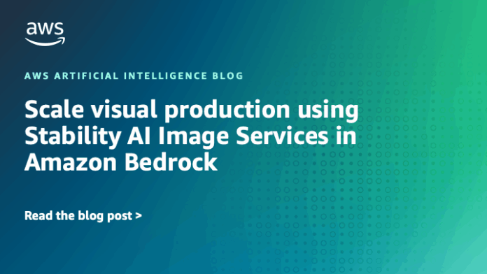 Scale visual production using Stability AI Image Services in Amazon Bedrock