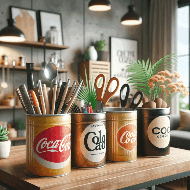 Nunca se me hubiera ocurrido, pero si reutilizas los botes de Cola Cao, puedes hacer tú mismo estos organizadores tan prácticos y bonitos