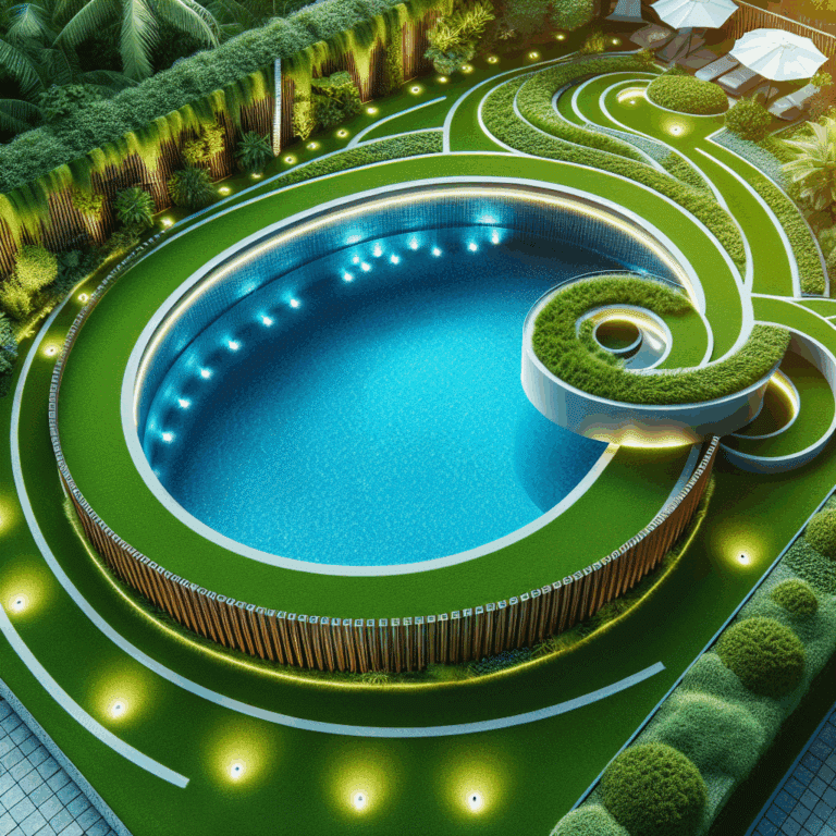 Pasto sintético: la opción ideal para áreas alrededor de albercas