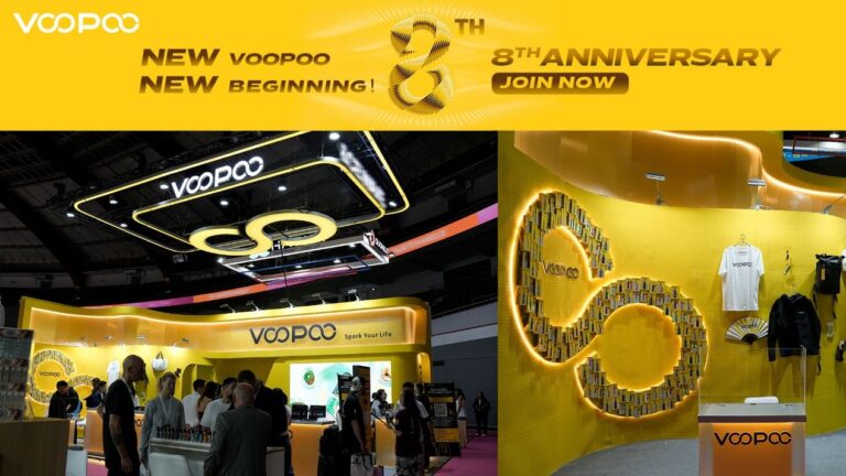 Un nuevo comienzo: VOOPOO presenta la renovación de su marca en InterTabac 2025 y anuncia la celebración de su 8.º aniversario