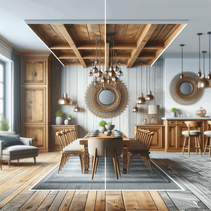 Transforma Tu Comedor de Madera: Consejos para Modernizar Tu Espacio Comedor de madera pintado y moderno