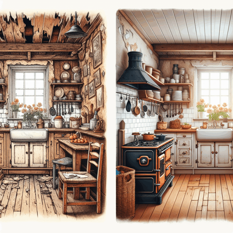 Cómo transformar una cocina fea y viejuna por menos de 500 euros y darle un aire cottage