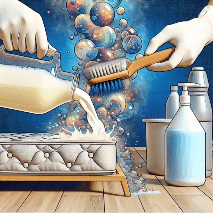 "Esta mezcla para limpiar las manchas del colchón es maravillosa, queda todo desinfectado"