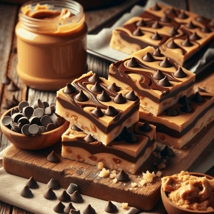 Peanut butter chocolate chip cookie bars: ¡fáciles y deliciosas!