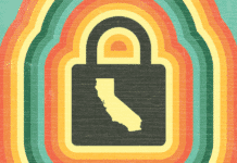 California Apunta a la Estrategia de Seguimiento de Tractor Supply lock icon with CA state map & vintage colors
