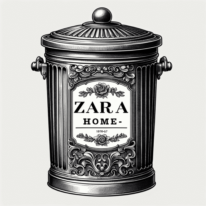 Ya en Zara Home el cubo de basura bonito ideal para dar el toque vintage a tu cocina