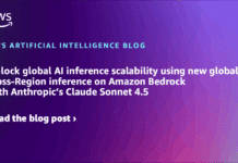 Desbloquea la Escalabilidad Global de la Inferencia de IA con la Nueva Inferencia Cruzada Regional en Amazon Bedrock con Claude Sonnet 4.5 de Anthropic Unlock global AI inference scalability using new global cross-Region inference on Amazon Bedrock with Anthropic’s Claude Sonnet 4.5