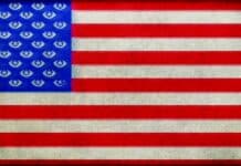 EFF y Otras Organizaciones: Mantener los Puestos de Inteligencia Clave Confirmados por el Senado US flag with spying eyes for stars
