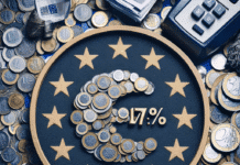 El 17.4% de los hogares de la UE enfrenta dificultades para llegar a fin de mes man and woman looking at some papers and looking concerned