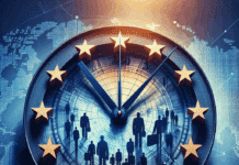 El potencial laboral no utilizado en la UE alcanzará el 11.7% en 2024, según nuevas proyecciones A man sitting down, leaning his head on his hands, worried.