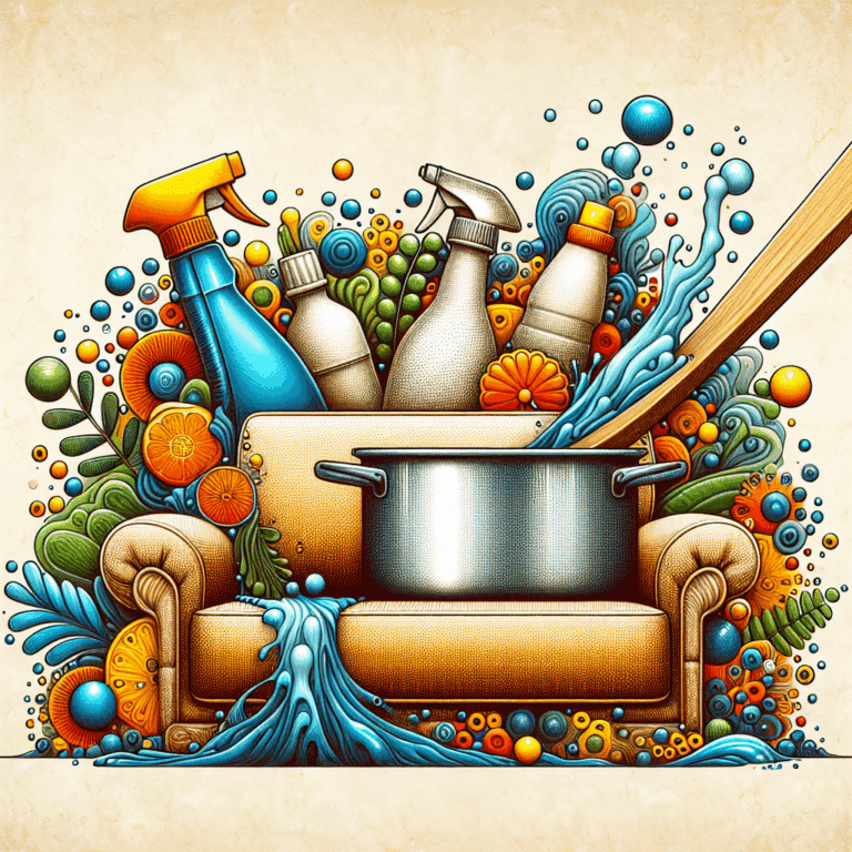 esta es la mezcla casera más efectiva para limpiar el sofá con una tapadera de olla