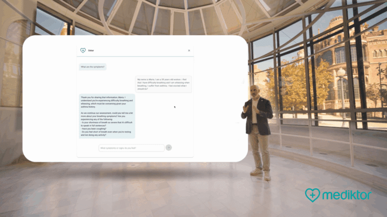 Mediktor lanza AI Medical Agent: triaje digital "más humano" impulsado por la tecnología de Gen AI de AWS