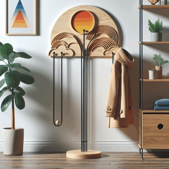 la solución para ordenar el hogar son estos percheros de pie de Leroy Merlin