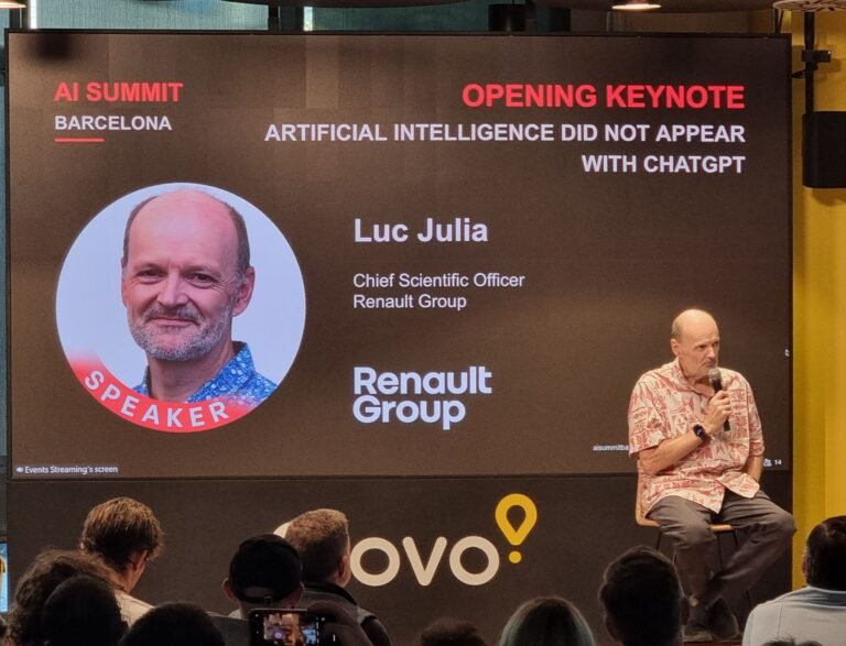 Luc Julia, Director de Inteligencia Artificial del Grupo Renault: "Cuando uses la IA tienes que pensar que estás usando el planeta"